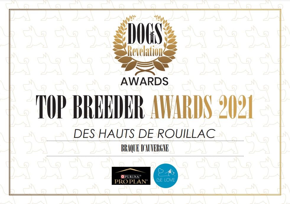 des hauts de rouillac - TOP BREEDER AWARD 2021